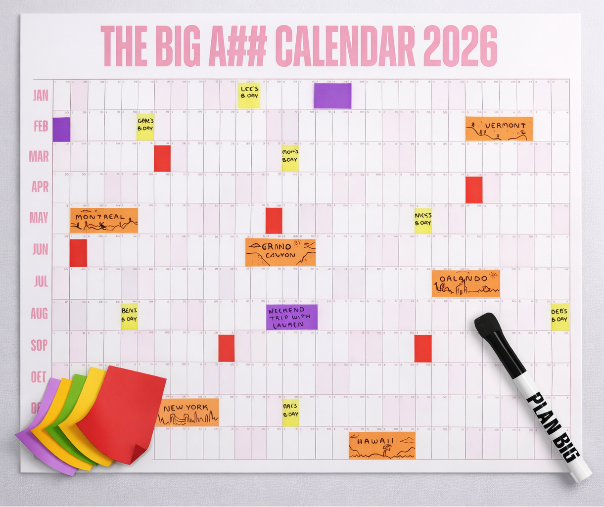 The Big A Calendar