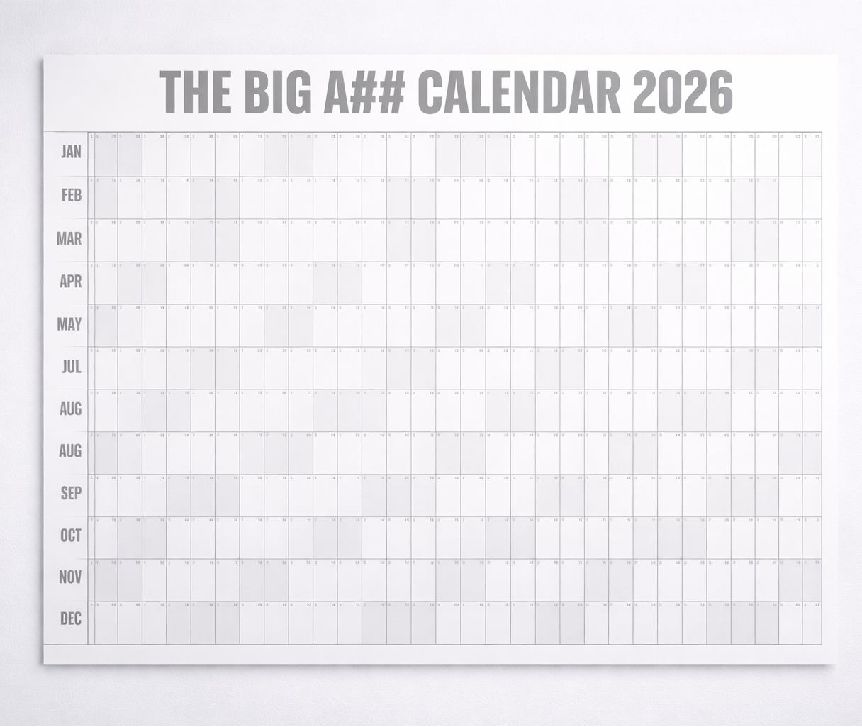 The Big A Calendar